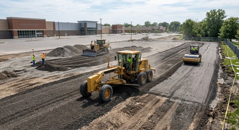 Parking Lot Excavation in Davis County, UT